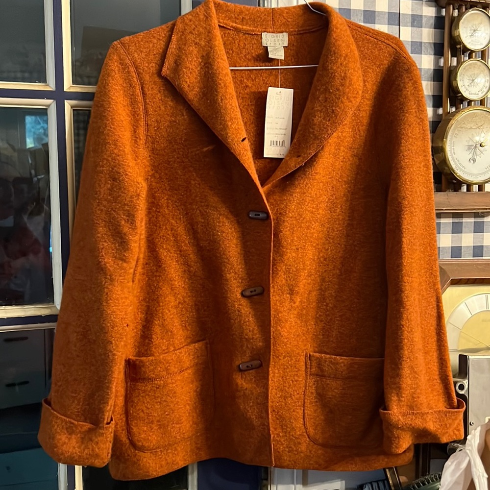 NWT Sigrid Olsen Wool Sweater Jacket